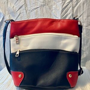 Stylish Red, White, & Black Women's Bag